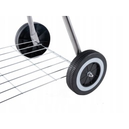 Sodo kepsninė su anglimis, didelės grotelės, 41 cm, su dangteliu ir juodu Geko dangteliu