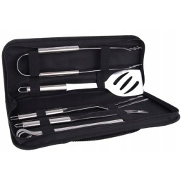 Kepsninės priedai kepimui ant grotelių, 8 dalių rinkinys, oldman plieniniai indai