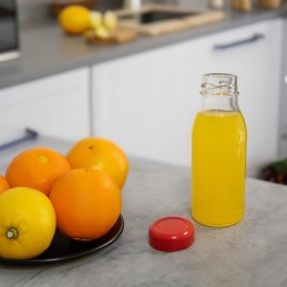 10x sulčių buteliukai 125 ml stikliniai sulčių buteliai su užsukamu dangteliu