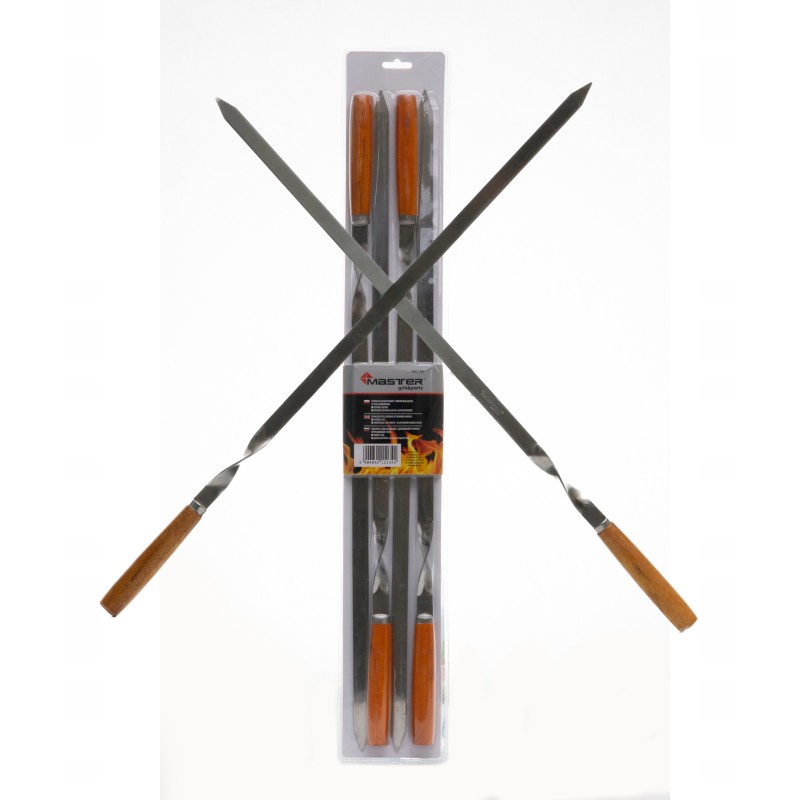 Iešmeliai griliui, 60 cm, rinkinyje 4 vnt