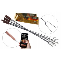 ⭐️ Masyvios, tvirtos xxl šakės 125cm židiniui - 10 vnt ⭐️