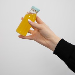10x sulčių buteliukai 125 ml stikliniai sulčių buteliai su užsukamu dangteliu