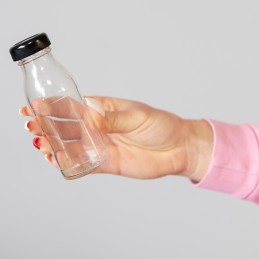 10x sulčių buteliukai 125 ml stikliniai sulčių buteliai su užsukamu dangteliu