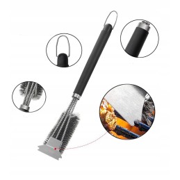 Nerūdijančio plieno grotelių valymo šepetys