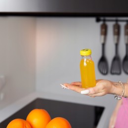 10x sulčių buteliukai 125 ml stikliniai sulčių buteliai su užsukamu dangteliu