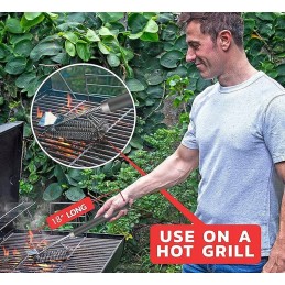 Nerūdijančio plieno grotelių valymo šepetys