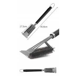 Nerūdijančio plieno grotelių valymo šepetys