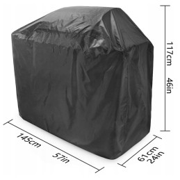 Didelis dujinis grilio dangtis atsparus vandeniui patvarus dangtis 145x61x117 cm