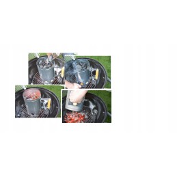 Grilio stovas ø 44 cm + kaminas anglims apšviesti