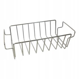 Santos šonkaulio laikiklis, nerūdijančio plieno kepimo krepšelis