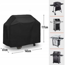 Vandeniui atsparus grilio dangtis 145 x 61 x 117 cm