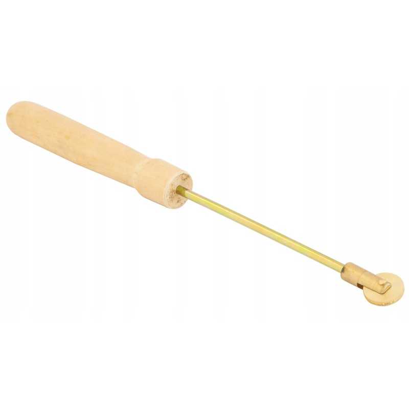 Rievelinis ratas su 230 mm medine rankena