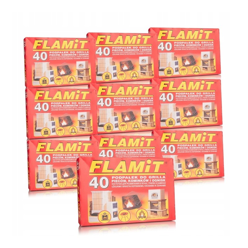 ⭐⭐Flamit kindling baltas kūrenimas griliui, viryklėms, židiniams, laužams 10 vnt⭐⭐