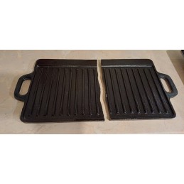 Orion - grilio plokštė, dvipusė ketaus keptuvė, 45,5x23 cm
