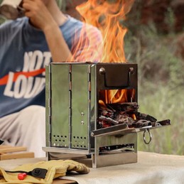Grilio viryklė raketinė viryklė turistinė nešiojama sulankstoma grotelė 4matybbq