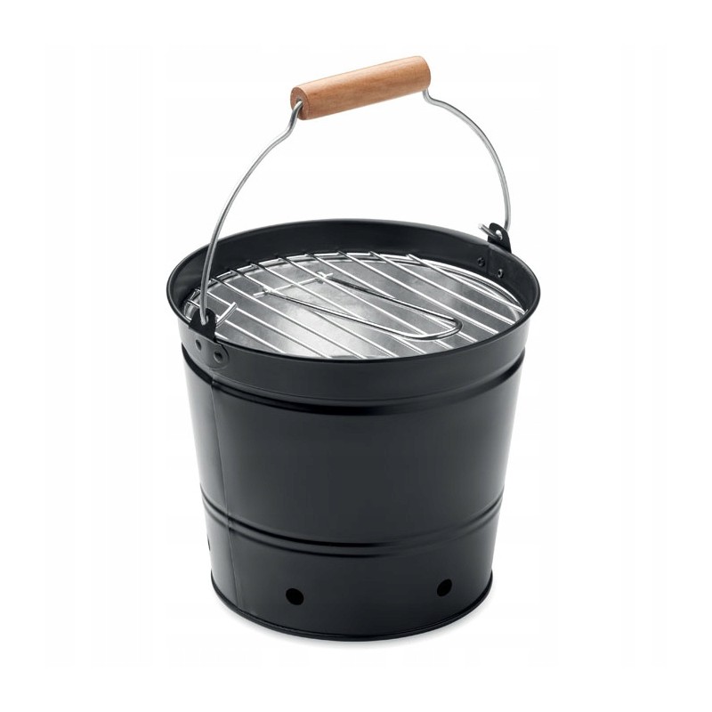 Nešiojamos juodo ketaus kaušinės grotelės