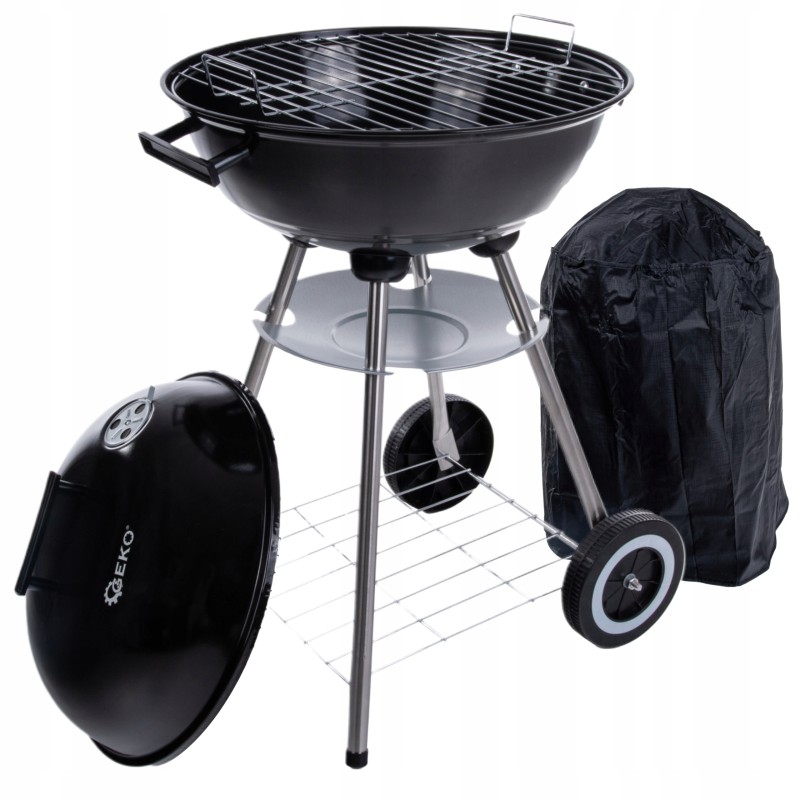 Apvalios anglies kepsninės su dangteliu ir dangteliu - grotelių skersmuo 39cm