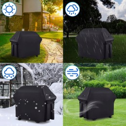 Universalus apsauginis grilio užvalkalas, ištisus metus veikiantis brezentas, aukščiausios kokybės dangtis