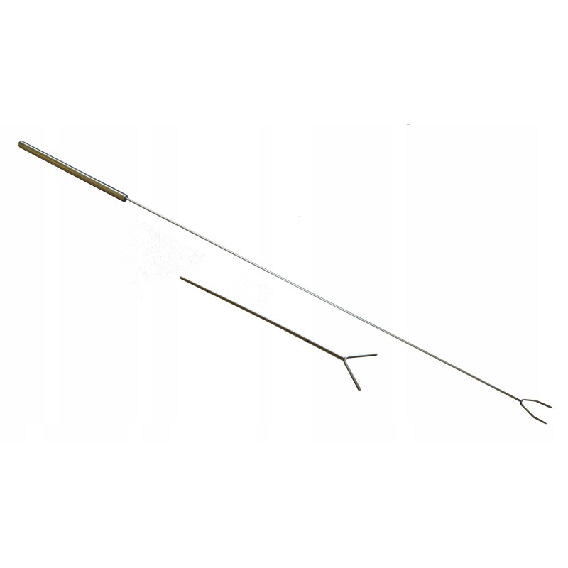 Nerūdijančio plieno dešrelių lazdelė, šakutė ir šakutė