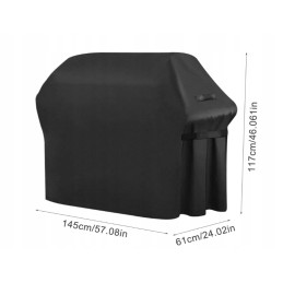 Didelis BBQ dujinės kepsninės dangtis vandeniui atsparus brezentinis dangtis 147x117x61cm