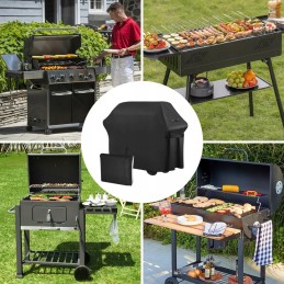 Didelis BBQ dujinės kepsninės dangtis vandeniui atsparus brezentinis dangtis 147x117x61cm