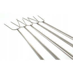 Nerūdijančio plieno kepimo šakutės 140cm, 5 vnt