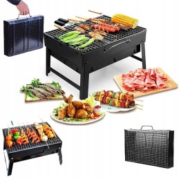 Portable foldable camping grill