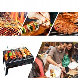 Portable foldable camping grill