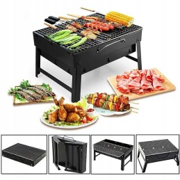 Portable foldable camping grill