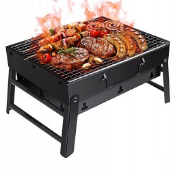 Portable foldable camping grill