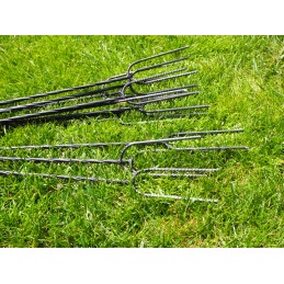 Tvirtos ugnies lazdos su 120 nerūdijančio plieno antgalių