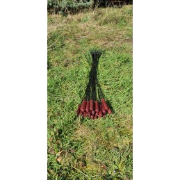 Tvirtos ugnies lazdos su 120 nerūdijančio plieno antgalių