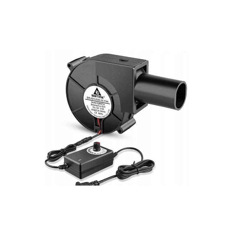 Turbo ventiliatorius dc 12v rutulinis ventiliatorius nešiojamas galingas sprogimas