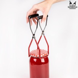 Griebtuvas karštiems stiklainiams išimti.