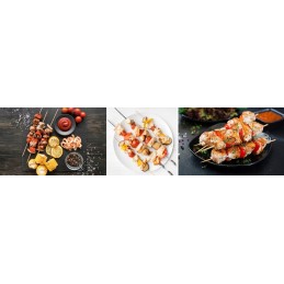 8 metalinių iešmo pagaliukų rinkinys: