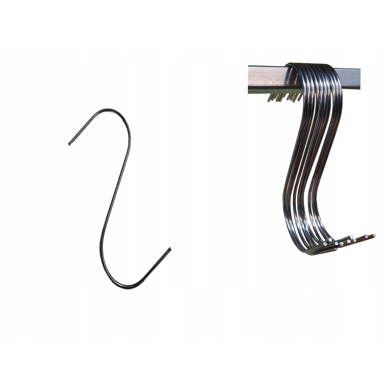 Rūkymo kabliukas, 10 vienetų rinkinys S-120, 2,4 mm storio