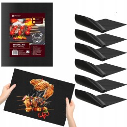 Grilio kilimėlis 6 vnt 40x33 tefloninis kepimo kilimėlis