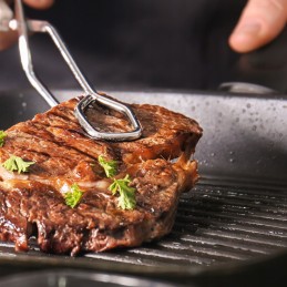 Grilio žnyplės virtuvinės žnyplės žirklės 27 cm nerūdijančio plieno mėsai