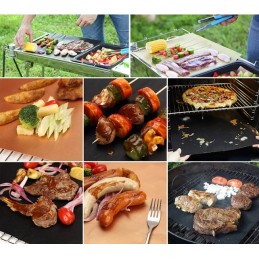 Tefloninis grilio kilimėlis, grilio kepimo skarda x4