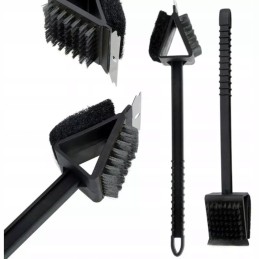 3 viename vielinis šepetys grilio grotelėms valyti