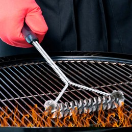 Grilio valymo šepetys, grotelių grandiklis