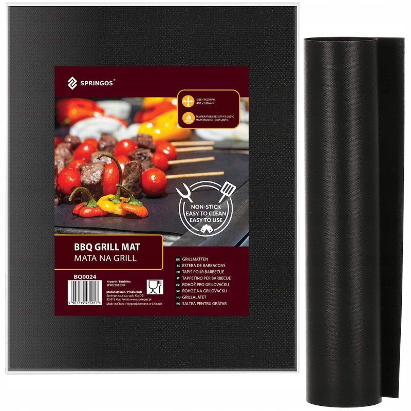 Grilio kilimėlis ir tefloninė kepimo skarda