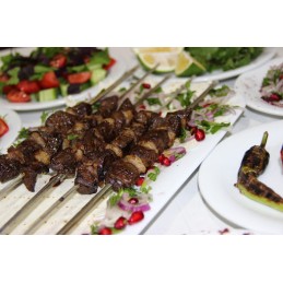 41 cm plokšti kebabo iešmeliai šampano grilyje 12 vnt