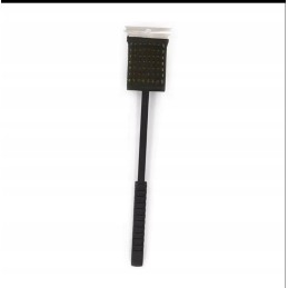 Ilgas grandiklis ir šepetys grilio grotelių valymui - 36cm