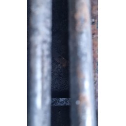 Ilgas grandiklis ir šepetys grilio grotelių valymui - 36cm