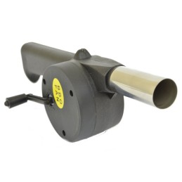 Blower for lighting a grill, barbecue or fireplace quickly