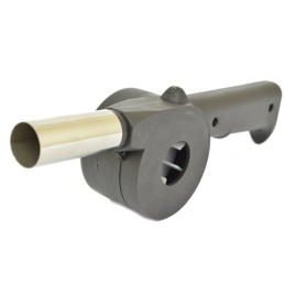 Blower for lighting a grill, barbecue or fireplace quickly