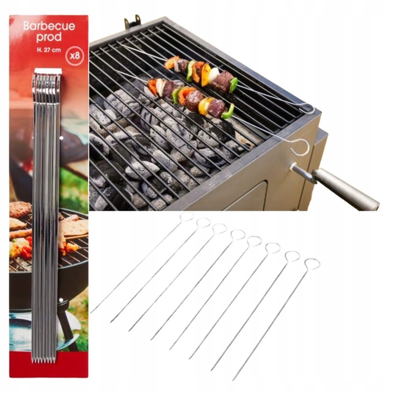 Metaliniai iešmeliai iešmams kepti, 27 cm, 8 vnt