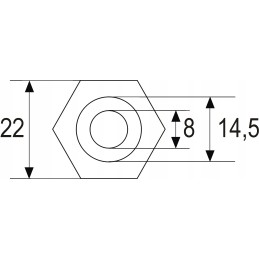 Mechaninis bimetalinis galinis termometras, Nr.
