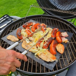 Grilio kilimėlis 6 vnt 40x33 tefloninis kepimo kilimėlis